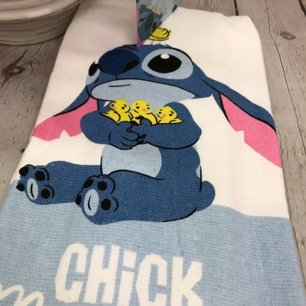 Disney NWT stitch kitchen towel chick magnet